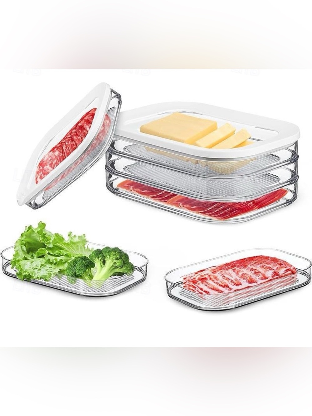 Food Storage Set - Stackable Containers - Picture 1 of 7